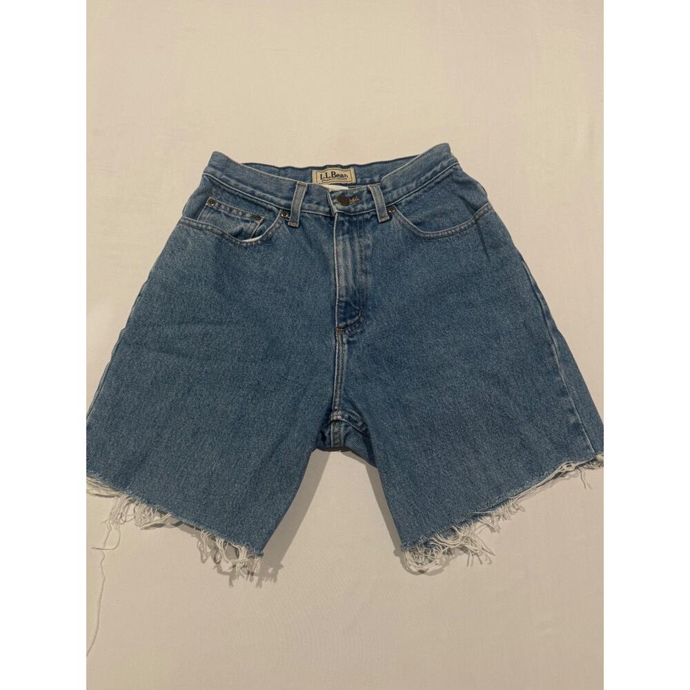 Vintage Y2K L.L.Bean Denim Cutoff Shorts Women’s Size 6 100% Cotton